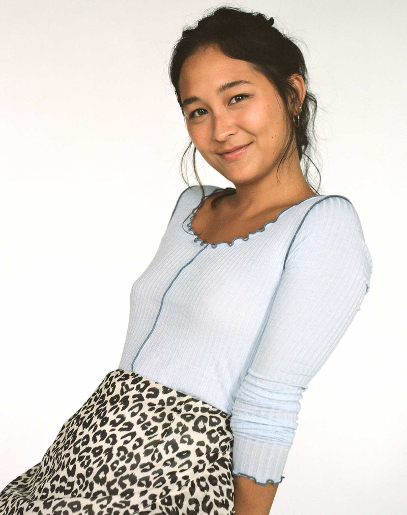 The Artemis Leopard Ruffle Skirt