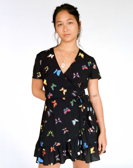 The Gaia Butterfly Wrap Dress