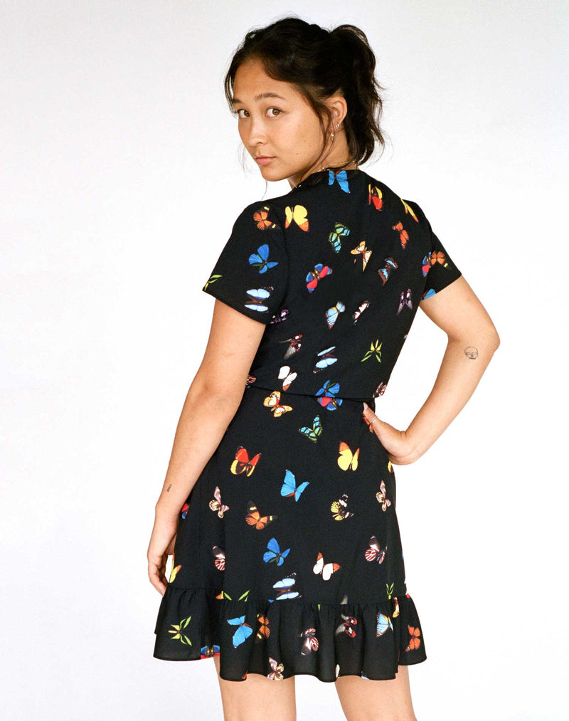 The Gaia Butterfly Wrap Dress